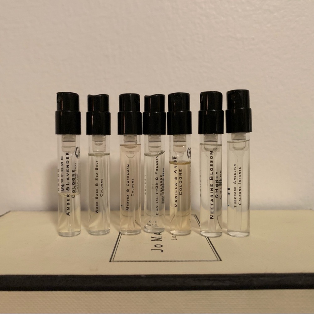 7 Jo Malone Scent Samples in Box